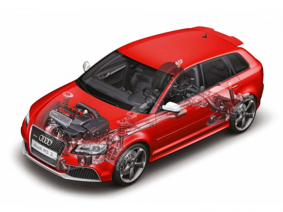 Схема Audi RS3 Sportback (8PA) 2011 года  (WW) (фото 2 из 45)